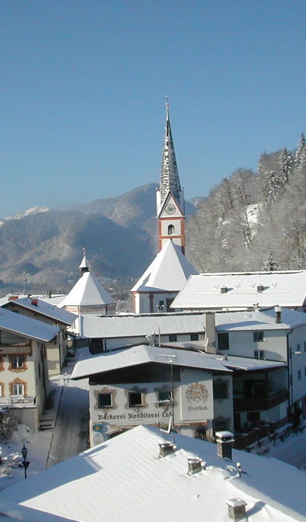 Город на курорте Тельфс-Бюхен, Австрия