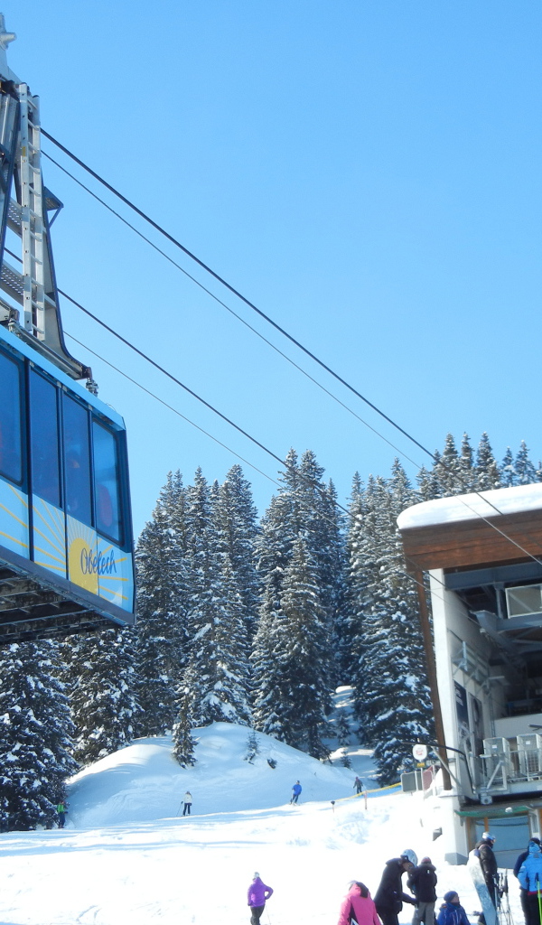 Подъемник на горнолыжном курорте Лех, Австрия