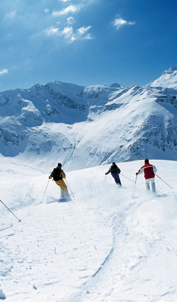 Катание на лыжах на курорте Бад Хофгастайн, Австрия