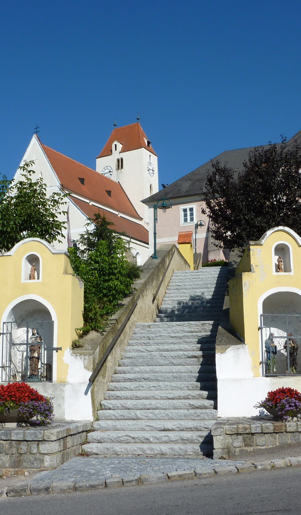 Лестница в городе Лэнгенфельд, Австрия