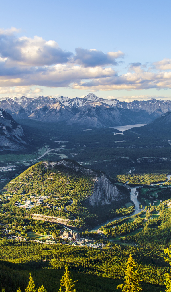 Город Банф в Альберте, Канада