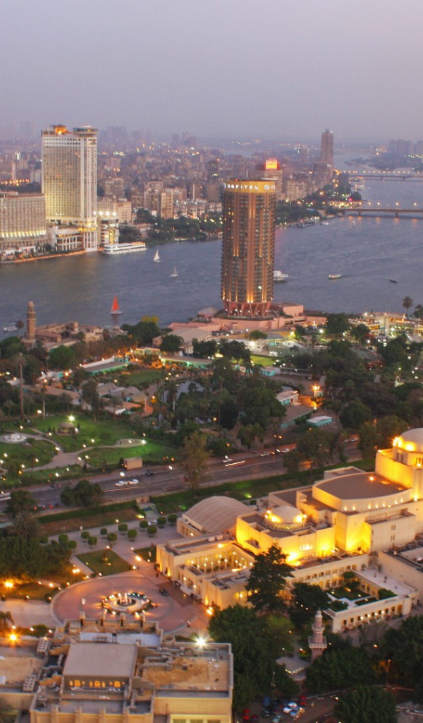 Вид с высоты на Каир