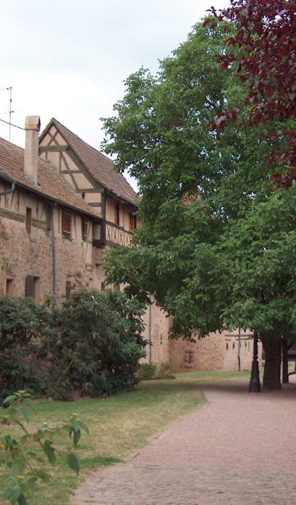 Старинная улица в Эльзасе, Франция