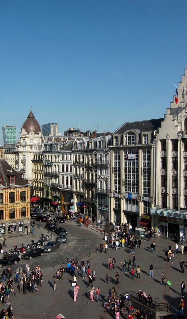 Площадь в городе Лилль, Франция