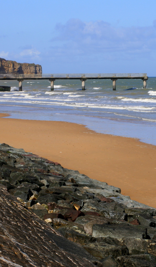 Пляж в Нормандии, Франция