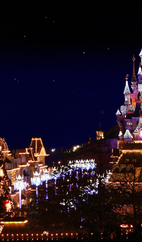 Новогодняя елка в Диснейленде, Франция