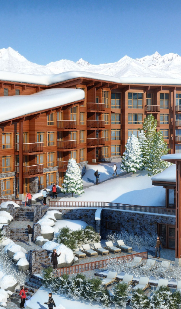 Отель Эденарк на горнолыжном курорте Лез Арк, Франция