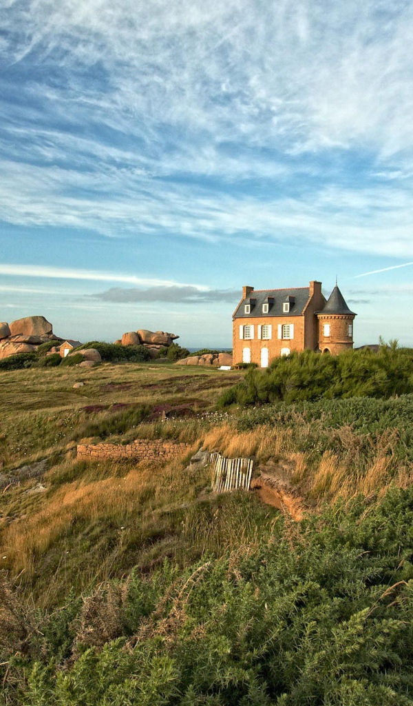 Морское побережье в Бретань, Франция