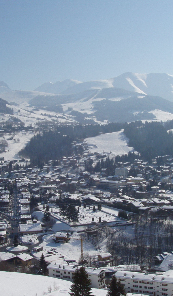 Панорама на горнолыжном курорте Межев, Франция