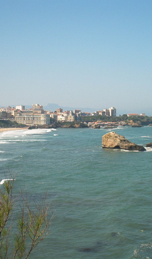 Панорама на курорте Биарриц, Франция