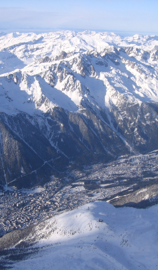 Панорама курорта Шамони, Франция