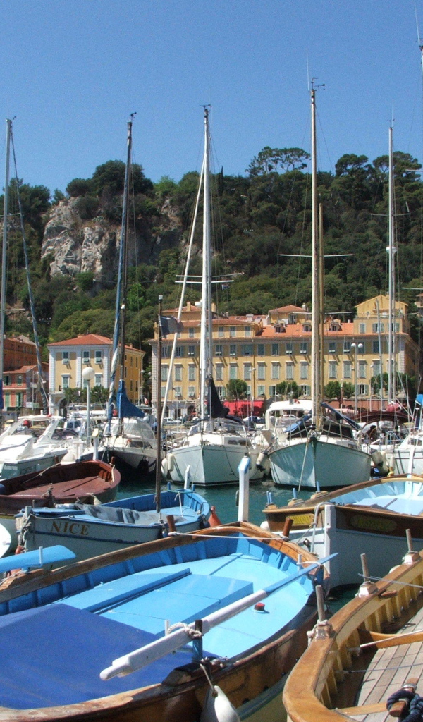 Порт в городе Ницца, Франция