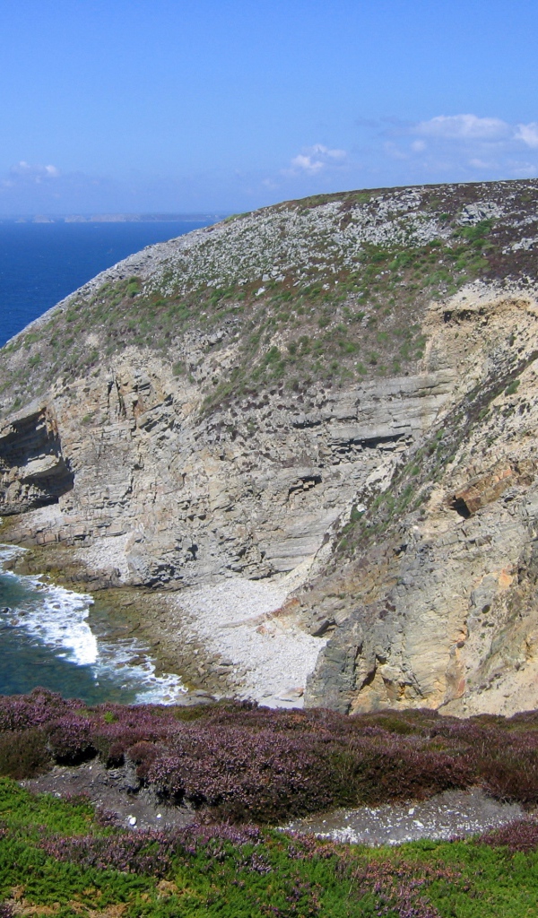 Побережье моря в Бретань, Франция