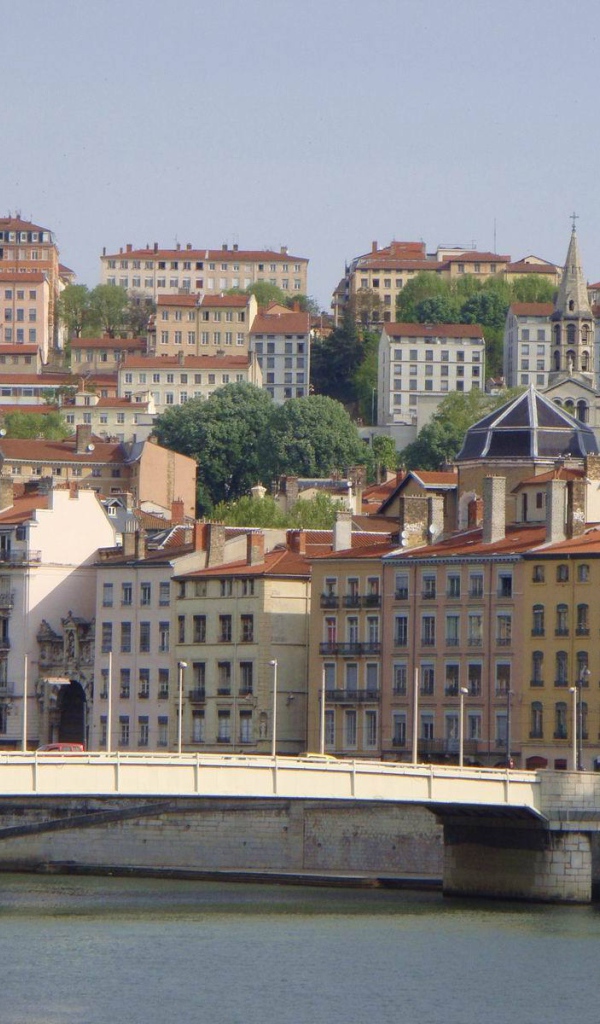 Городские здания в городе Лион, Франция