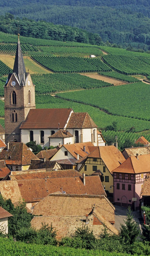 Деревушка в Эльзасе, Франция