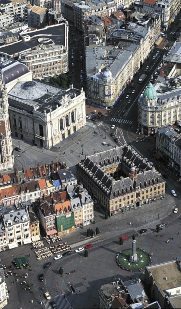 Панорама в городе Лилль, Франция