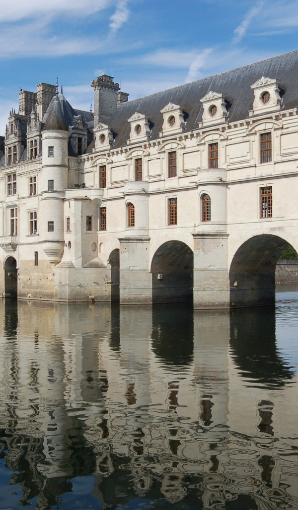Замок на воде в Луаре, Франция