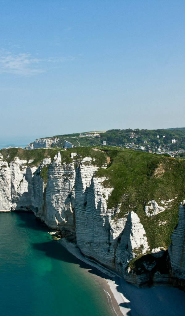 Белые скалы в Нормандии, Франция