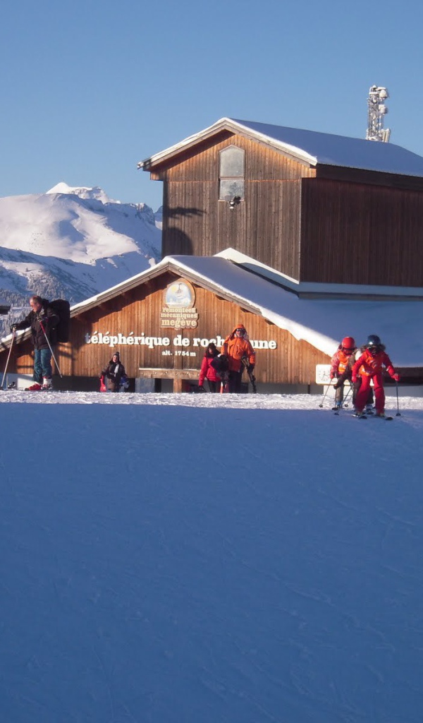 Лыжная трасса на горнолыжном курорте Межев, Франция