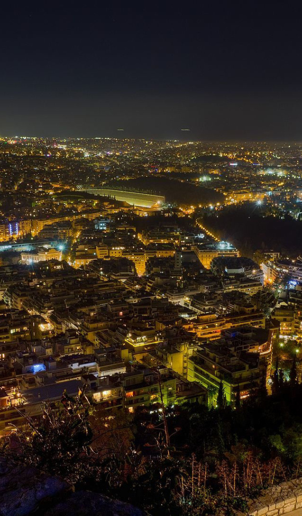 Ночной вид на Афины