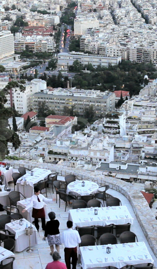 Ресторан на холме в Афинах