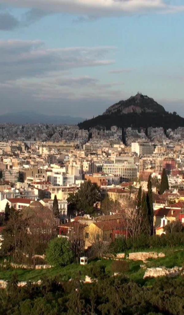 Вид на город Афины