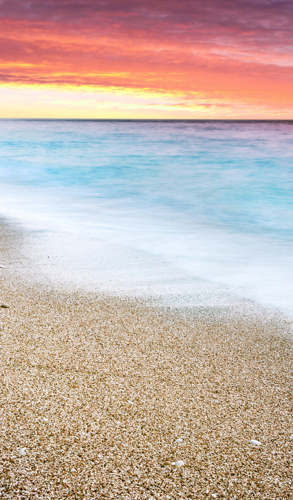 Чудесный закат на острове Лефкада, Греция