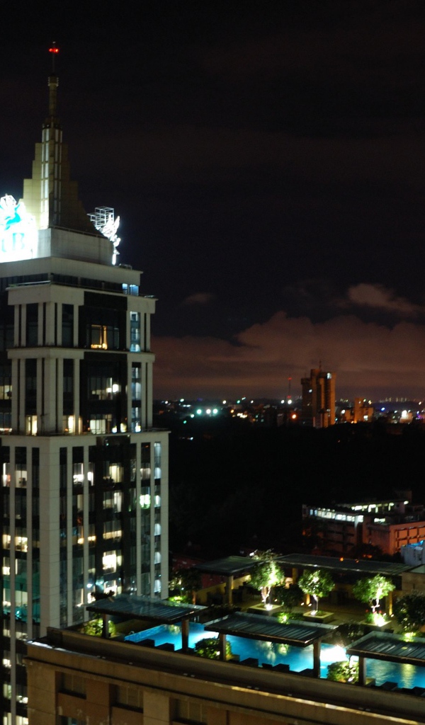 Красивый ночной Бангалор