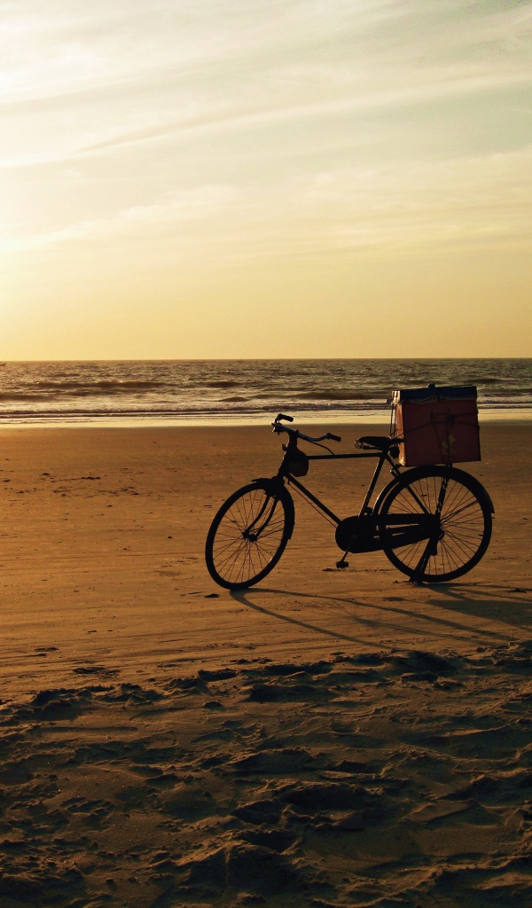 Велосипед на пляже в Гоа