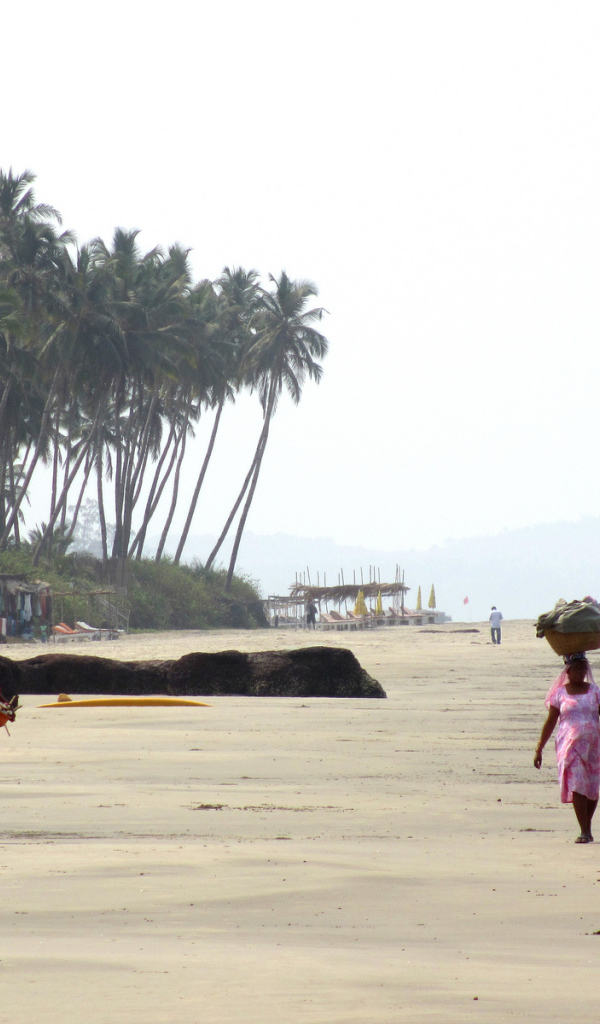 Жители Ашвема на пляже