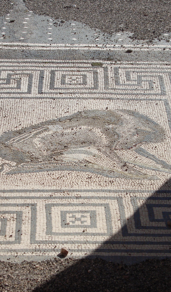 Старинная фреска в Помпеях, Италия