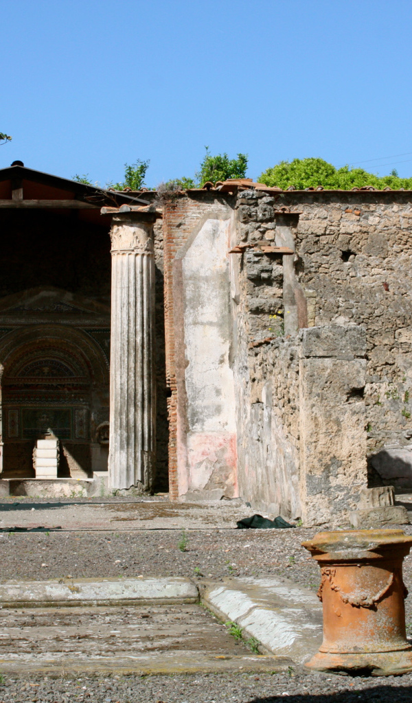 Древняя вилла в Помпеях, Италия