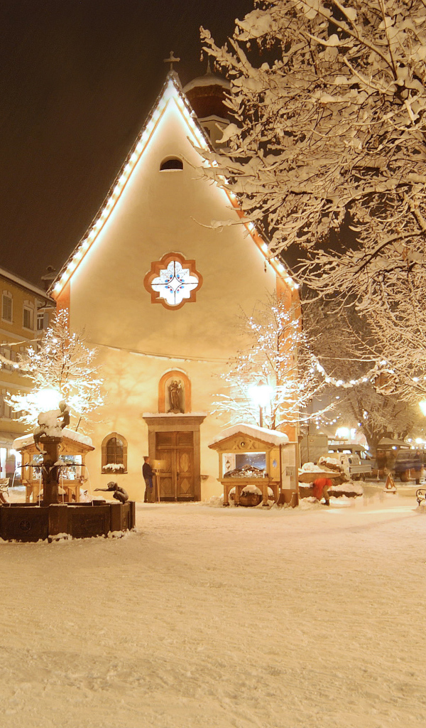 Рождество на горнолыжном курорте Валь Гардена, Италия