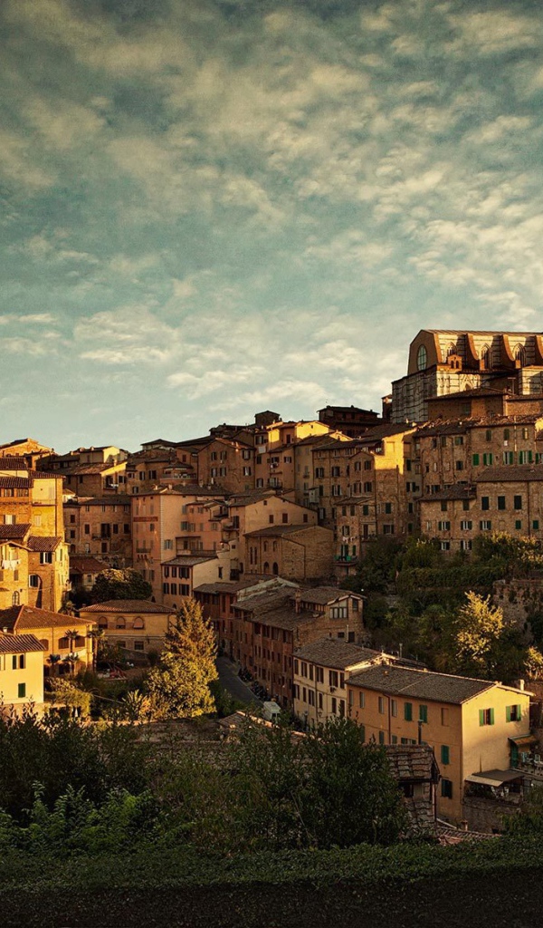 Панорама города в Сиене, Италия