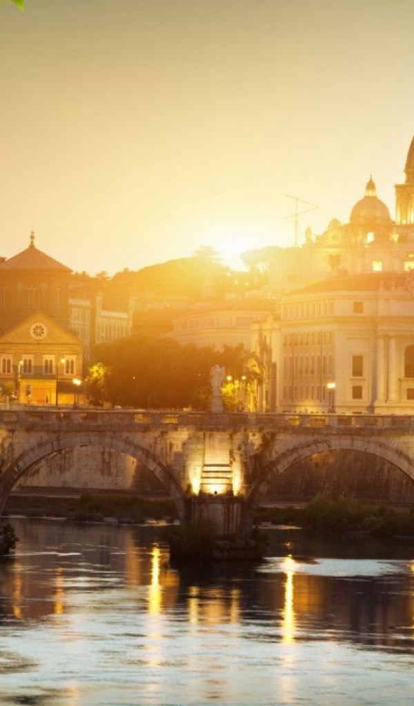 Закат солнца в Риме