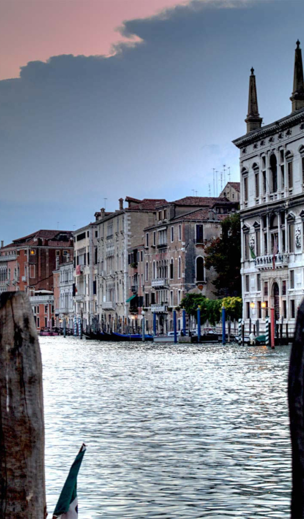 Вечерняя заря в Венеции, Италия