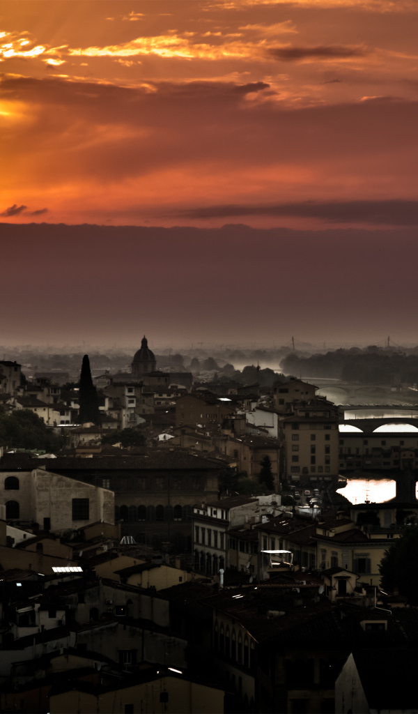 Закат над Флоренцией, Италия