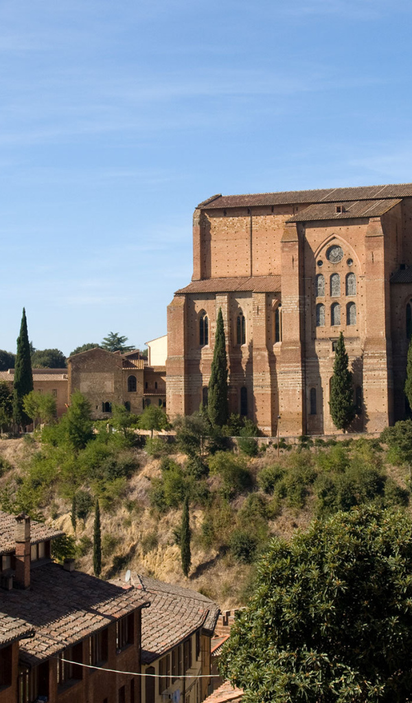 Старинный замок в Сиене, Италия