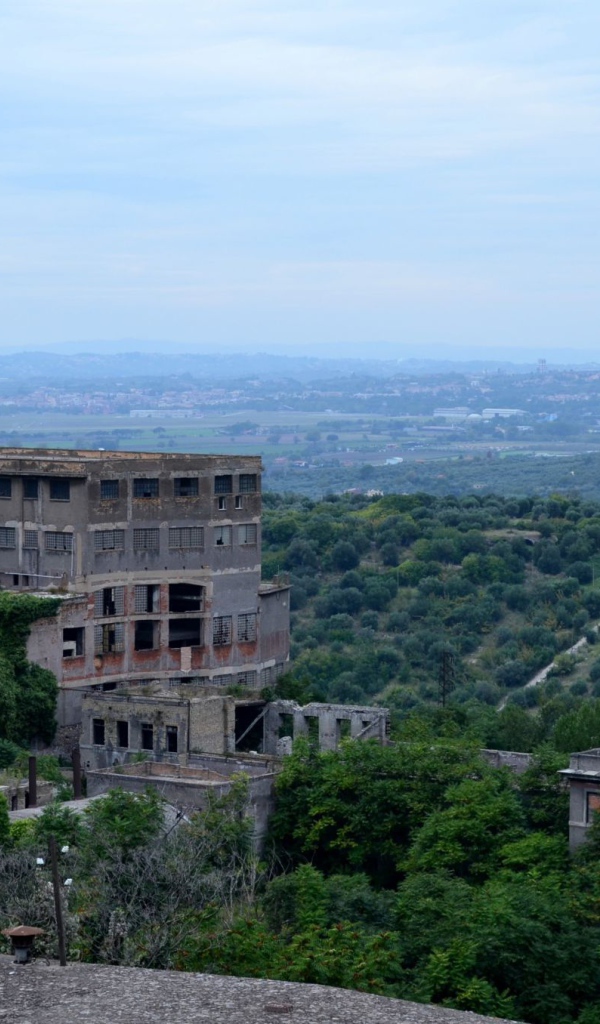 Вид с башни в Тиволи, Италия