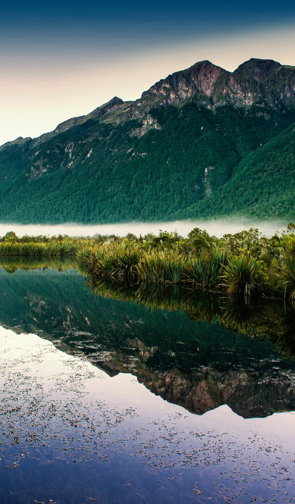 Зеркальное озеро, Новая Зеландия