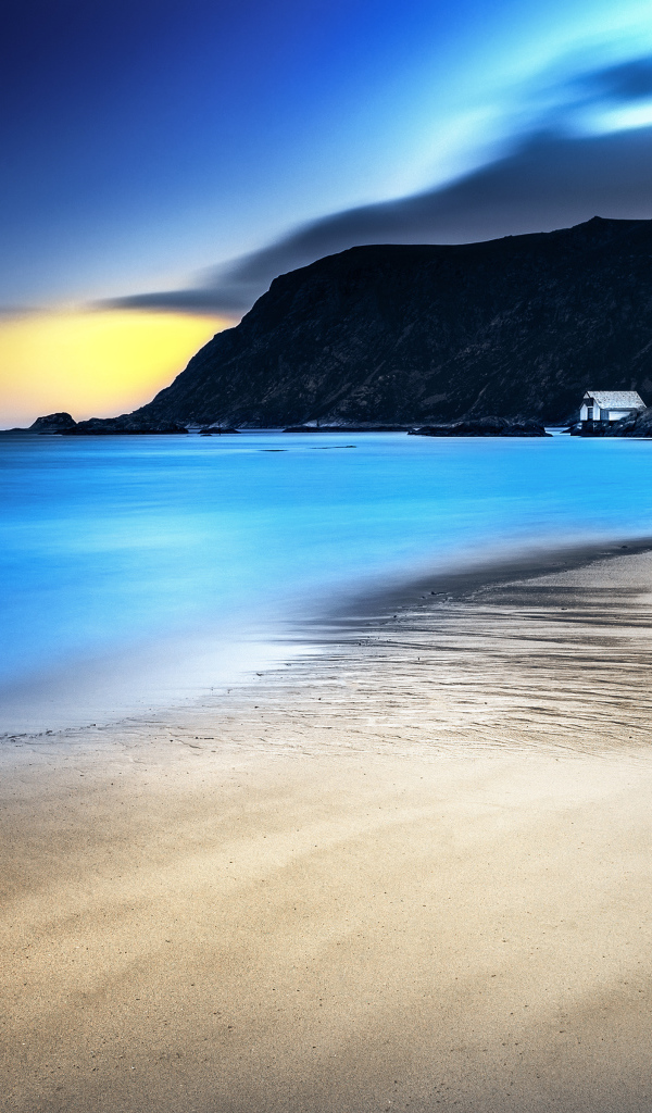 Красивое побережье в Норвегии