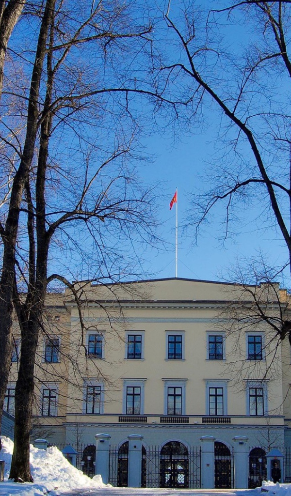 Фасад королевского дворца в Осло