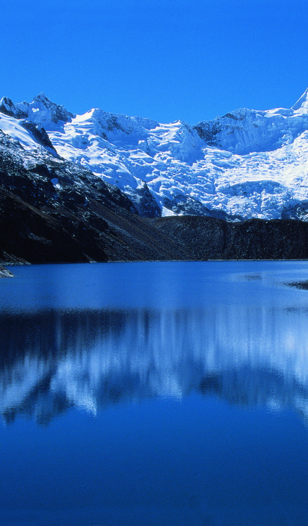 Blue lake in Peru