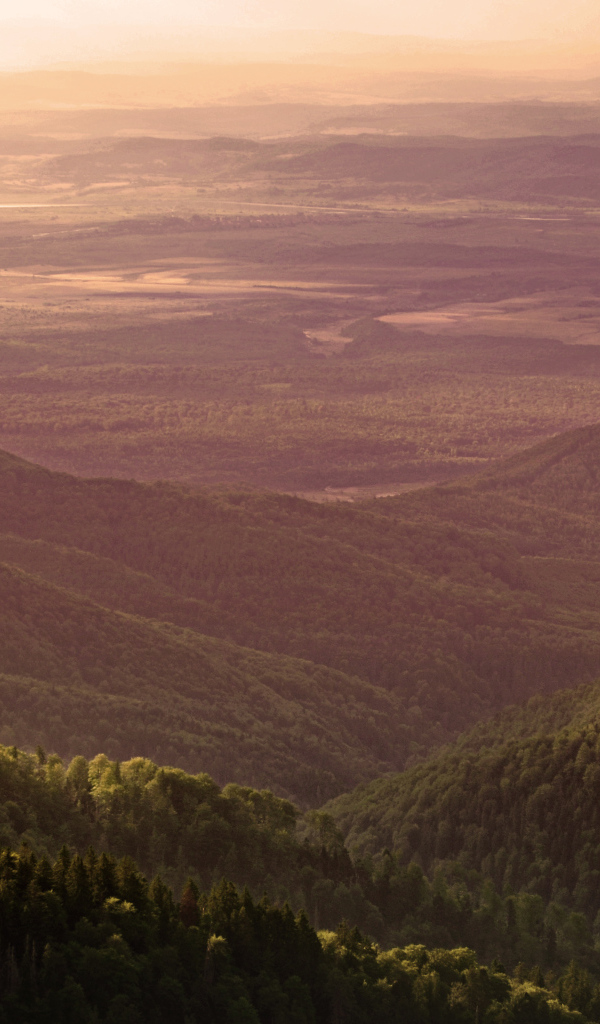Горная местность в Румынии