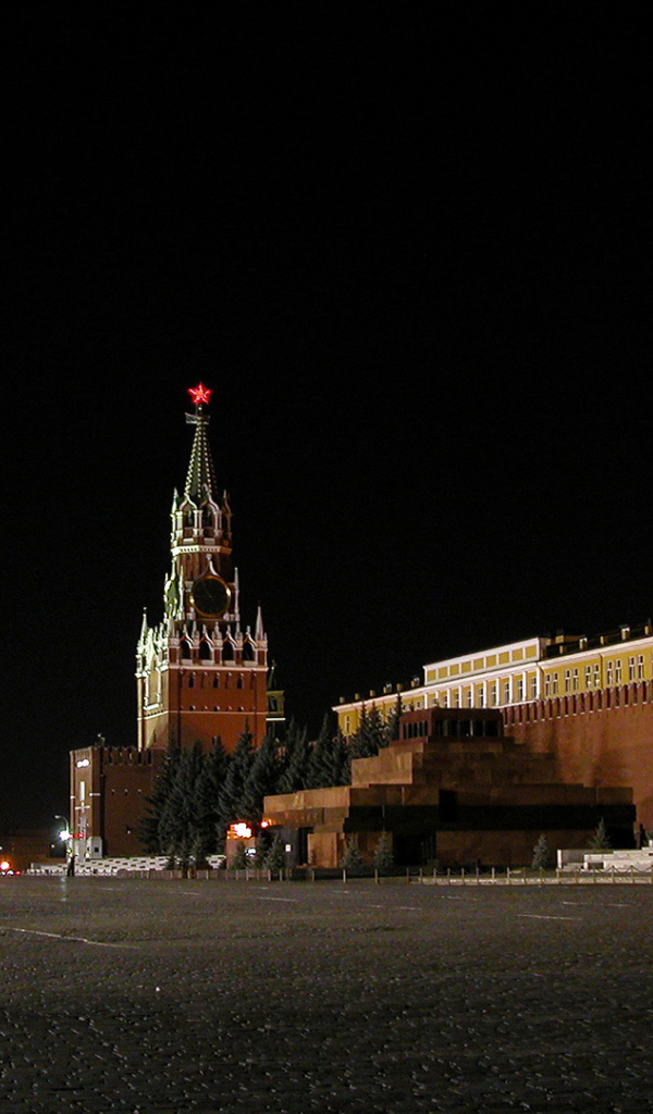 Кремль на ночной площади