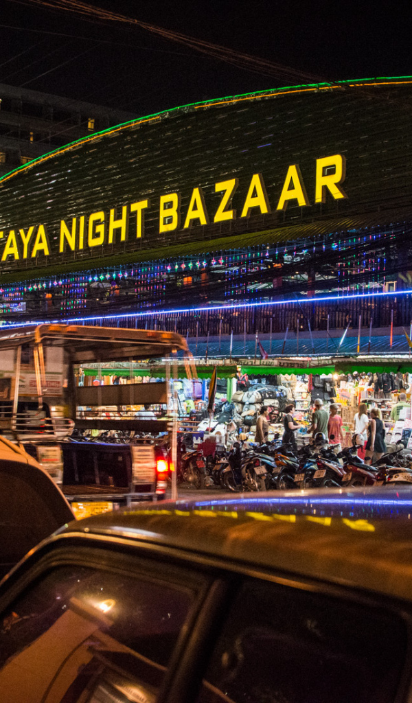 Night Bazaar at a resort in Pattaya, Thailand