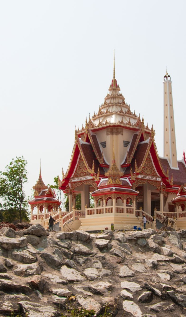 Храм на побережье на курорте Хуа Хин, Таиланд