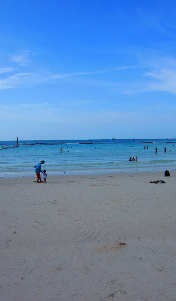 The beach on the resort island of Koh Larn, Thailand