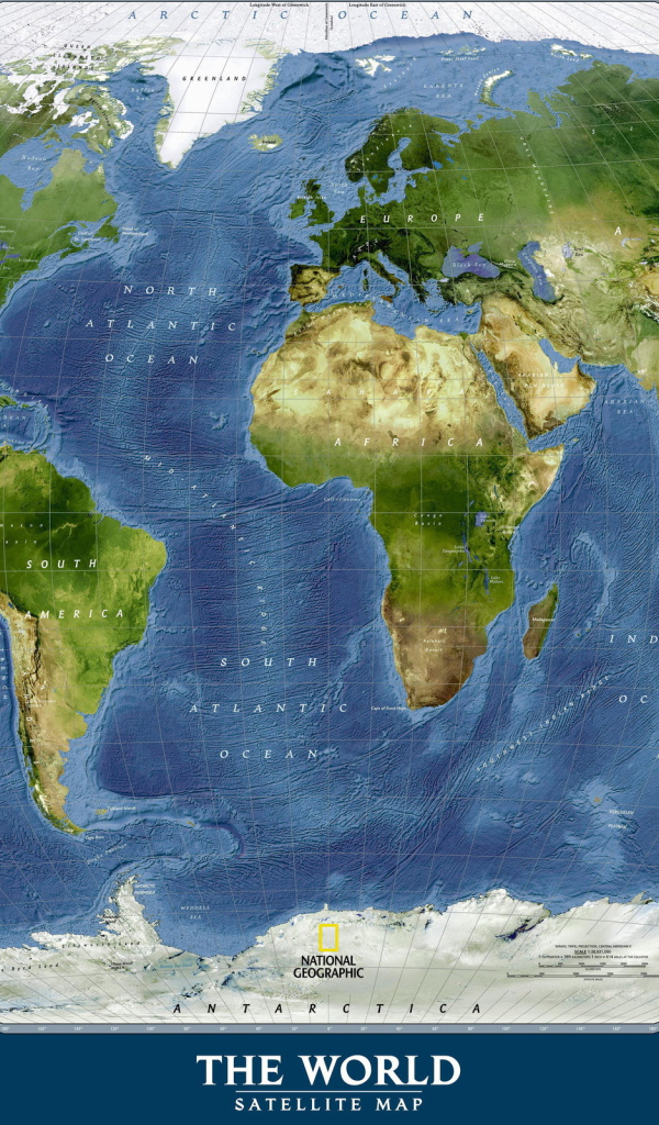 Спутниковая карта Мира