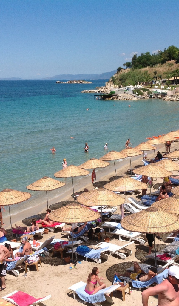 Пляж в Кушадасы, Турция